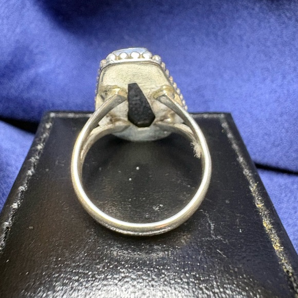 Ring 925 Sterling Silver Coffin Ring Black Onyx Gemstone - Picture 5 of 6